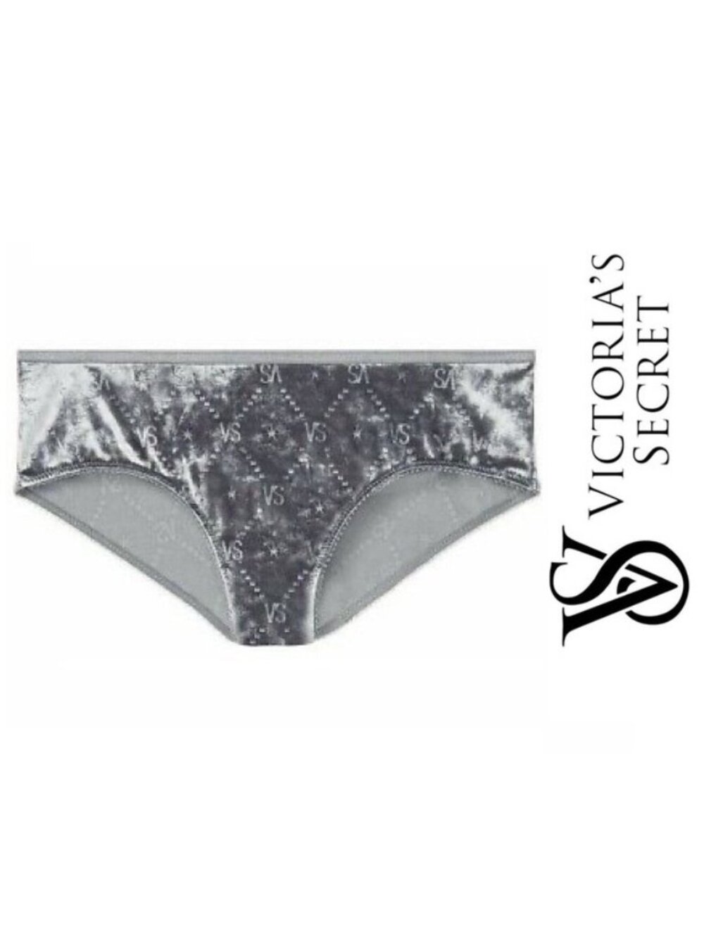 Victoria's Secret | "Black Pearl" Velvet Hiphugger Panties | Size Medium